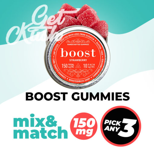 Boost Edibles 150mg – Mix & Match – Pick Any 3