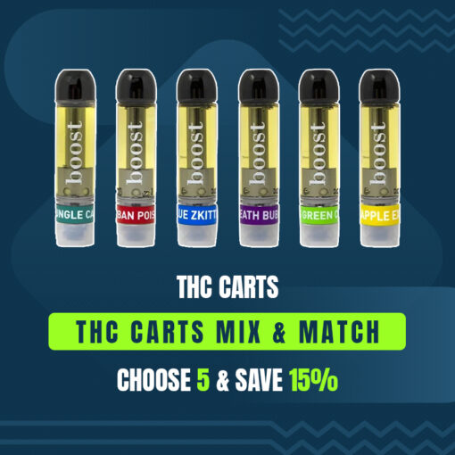 THC Vape Cartridges – Mix & Match – Pick Any 5