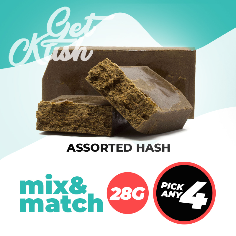 mangel skrivestil duft Assorted Hash - 28G – Mix & Match - Pick Any 4 - Get Kush