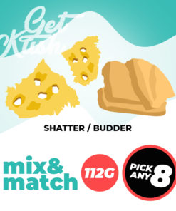 Shatter Budder 112G and Pick Any 8