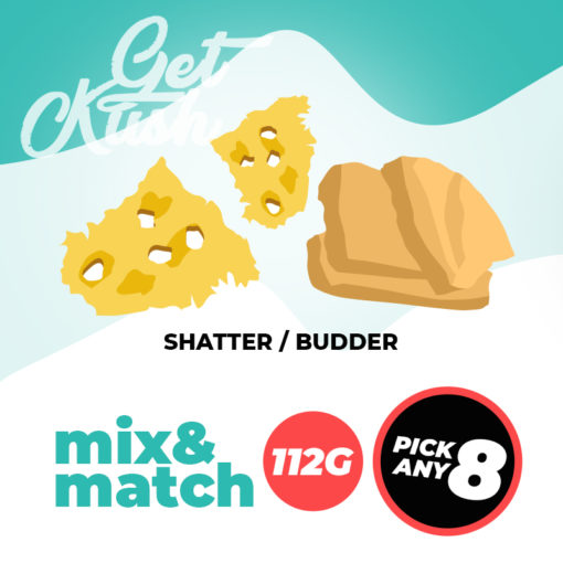 Shatter Budder 112G and Pick Any 8