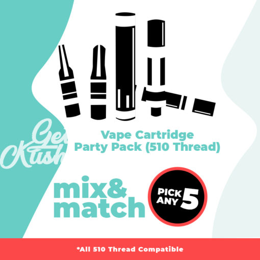 THC Vape Cartridge Party Pack (510 Thread) - Pick Any 5