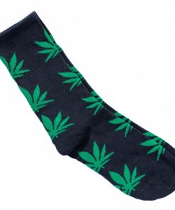 green black weed sock