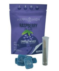 Happy High Cannabis Infused Gummies - Blue Raspberry