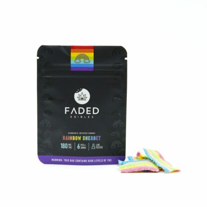 Faded Cannabis Edibles Berry Rainbow Sherbet